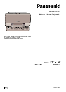 Priručnik Panasonic RF-U700 Radioprijamnik