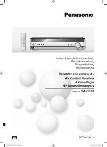 Manual de uso Panasonic SA-HE40 Receptor