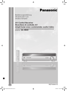 Bedienungsanleitung Panasonic SA-HR45 Receiver