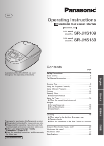 Manual Panasonic SR-JHS18 Rice Cooker