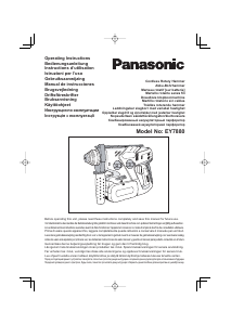 Handleiding Panasonic EY7880 Boorhamer