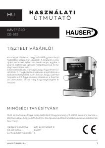 Használati útmutató Hauser CE-935 Presszógép