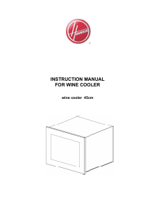 Manual Hoover HWCB 45 UKBM/1 Wine Cabinet