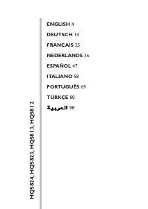 Handleiding Philips HQ5812 Scheerapparaat