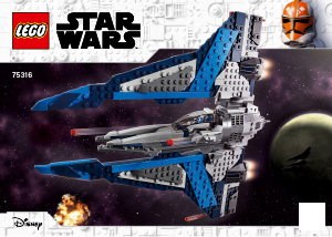 Käyttöohje Lego set 75316 Star Wars Mandalorialainen tähtihävittäjä