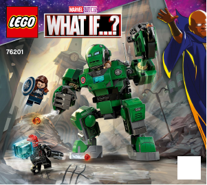 Manual de uso Lego set 76201 Super Heroes Capitana Carter y el Meca Gigante de Hydra
