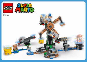 Käyttöohje Lego set 71390 Super Mario Reznorin tyrmäys laajennussarja