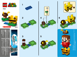 Kullanım kılavuzu Lego set 71393 Super Mario Bee Mario Güçlendirme Paketi