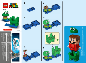Rokasgrāmata Lego set 71392 Super Mario Vardes Mario spēju komplekts