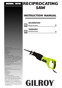 Bruksanvisning Gilroy 78718 Tigersåg