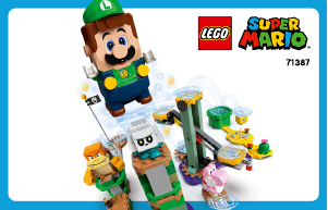Vadovas Lego set 71387 Super Mario Nuotykių su Luigi pradinis rinkinys