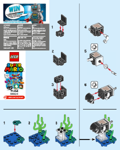 Handleiding Lego set 71394 Super Mario Personagepakketten Torpedo Ted