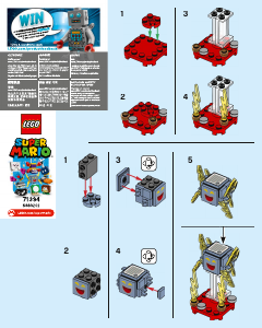Brugsanvisning Lego set 71394 Super Mario Figurpakker – serie 3