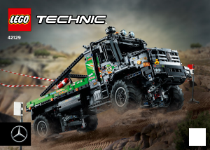 Bruksanvisning Lego set 42129 Technic Mercedes-Benz Zetros fyrhjulsdriven terränglastbil