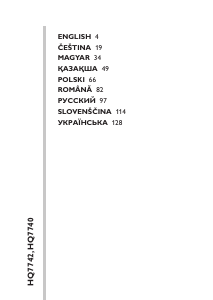 Руководство Philips HQ7740 Электробритва