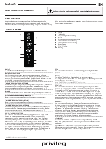 Manual Privileg PVBN 496 XD Fridge-Freezer