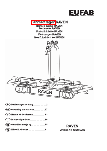 Bedienungsanleitung EUFAB Raven Fahrradträger