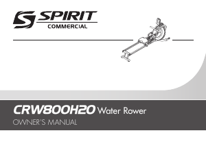 Manual Spirit Fitness CRW800H2O Rowing Machine