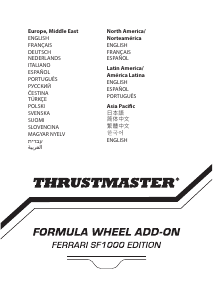 Manual de uso Thrustmaster Formula Wheel Add-On Ferrari SF1000 Edition Mando
