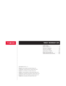 Manuale Timex TW7C11800GZ Ironman Orologio da polso
