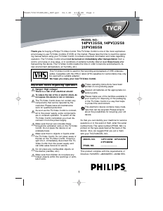 Handleiding Philips 14PV235 Televisie