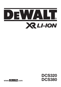 사용 설명서 DeWalt DCS320 왕복톱