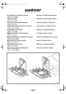 Brugsanvisning Uebler i21 Cykelholder