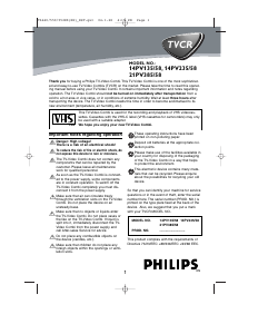 Manual Philips 21PV385 Television