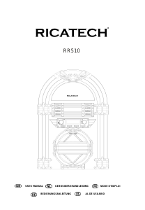 Manual de uso Ricatech RR510 Table Top Jukebox