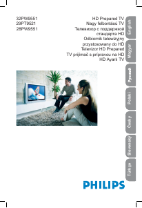 Kullanım kılavuzu Philips 28PW9551 Televizyon