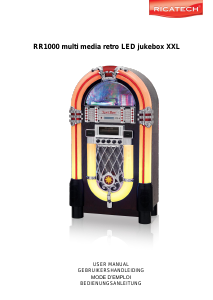 Manual Ricatech RR1000 Black XL LED Jukebox