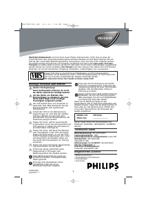 Bedienungsanleitung Philips VR150 Videorecorder