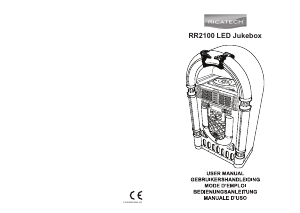 Handleiding Ricatech RR2100 Light Wood ZZL Classic LED Jukebox