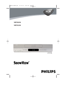 Handleiding Philips VR750 Videorecorder