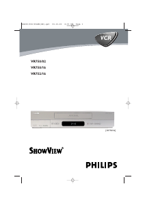 Bedienungsanleitung Philips VR752 Videorecorder