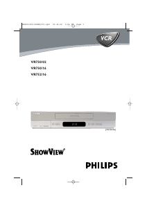 Käyttöohje Philips VR752 Videonauhuri