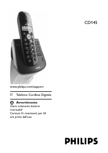 Manuale Philips CD1451B Telefono senza fili