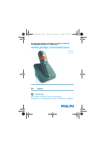 Bedienungsanleitung Philips CD1501B Schnurlose telefon