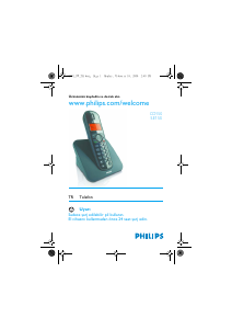 Kullanım kılavuzu Philips CD1501B Kablosuz telefon