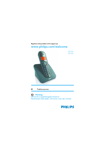Bruksanvisning Philips CD1503B Trådlös telefon