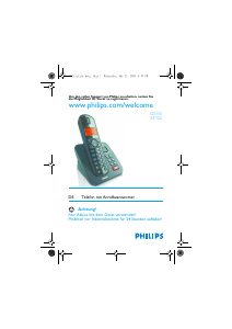 Bedienungsanleitung Philips CD1551B Schnurlose telefon
