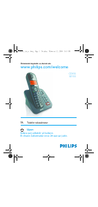 Kullanım kılavuzu Philips CD1551B Kablosuz telefon