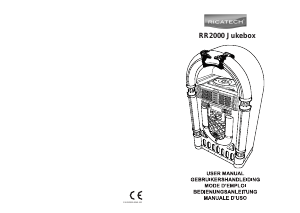 Bedienungsanleitung Ricatech RR2200 Black XXL Classic LED Jukebox