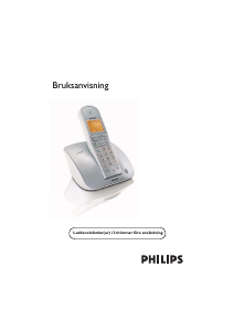 Bruksanvisning Philips CD2302S Trådlös telefon