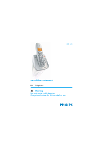 Handleiding Philips CD2452B Draadloze telefoon