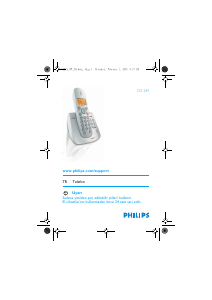 Kullanım kılavuzu Philips CD2452S Kablosuz telefon