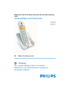 Bedienungsanleitung Philips CD2553S Schnurlose telefon