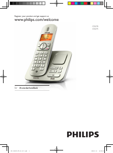 Bruksanvisning Philips CD2701C Trådlös telefon