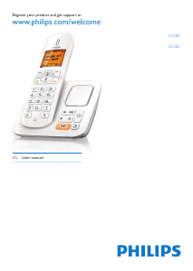 Manual Philips CD2801W Wireless Phone
