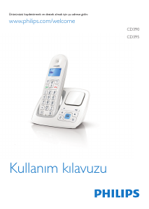 Kullanım kılavuzu Philips CD3902W Kablosuz telefon